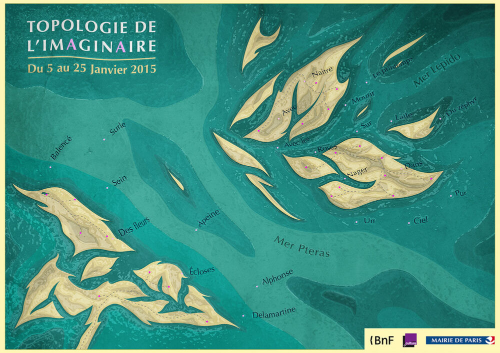 Affiche de l'exposition nommé Topologie de l'imaginaire