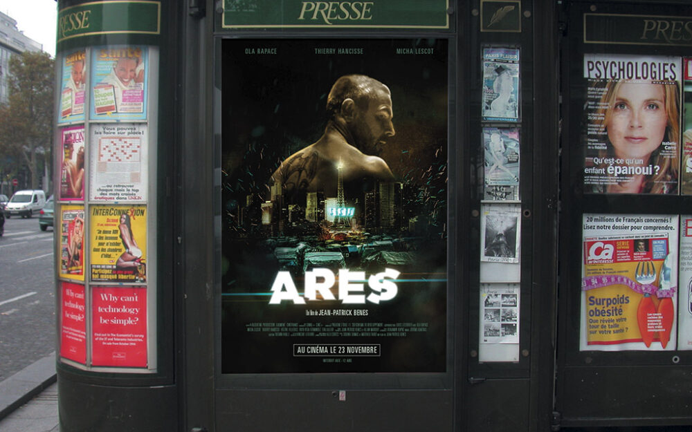 Mise en situation de l'affiche du film Ares
