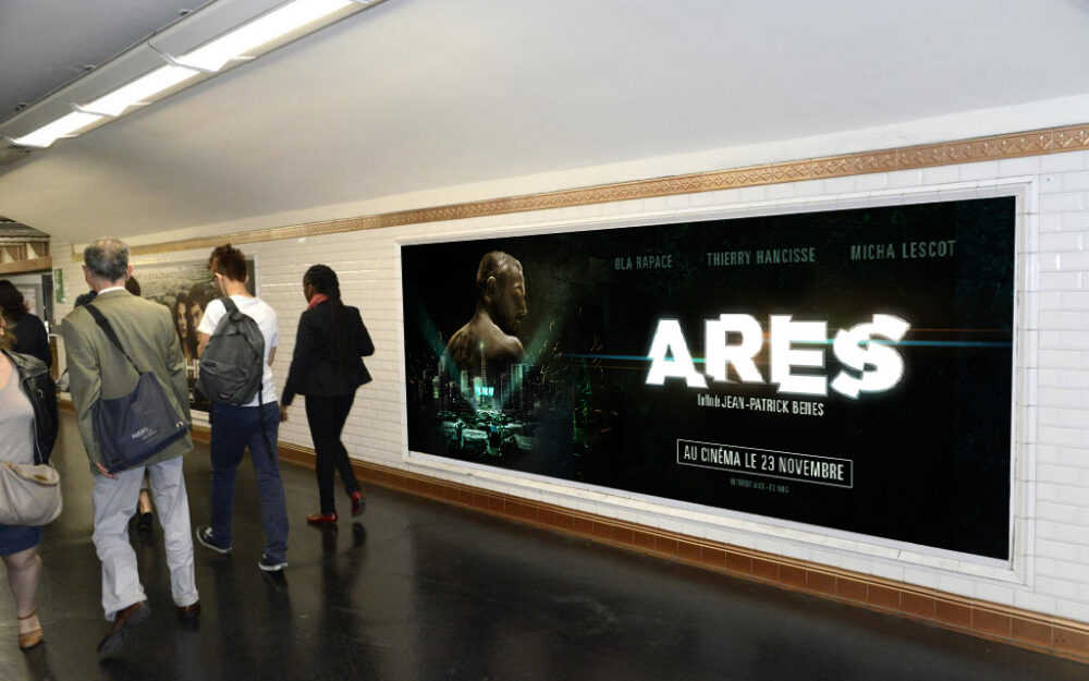 Mise en situation de l'affiche du film Ares
